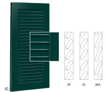 luiken met vaste lamellen